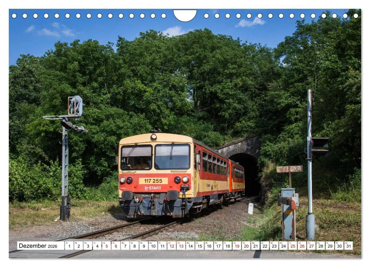 Bild: 9783457854457 | Eisenbahn in Ungarn (Wandkalender 2026 DIN A4 quer), CALVENDO...