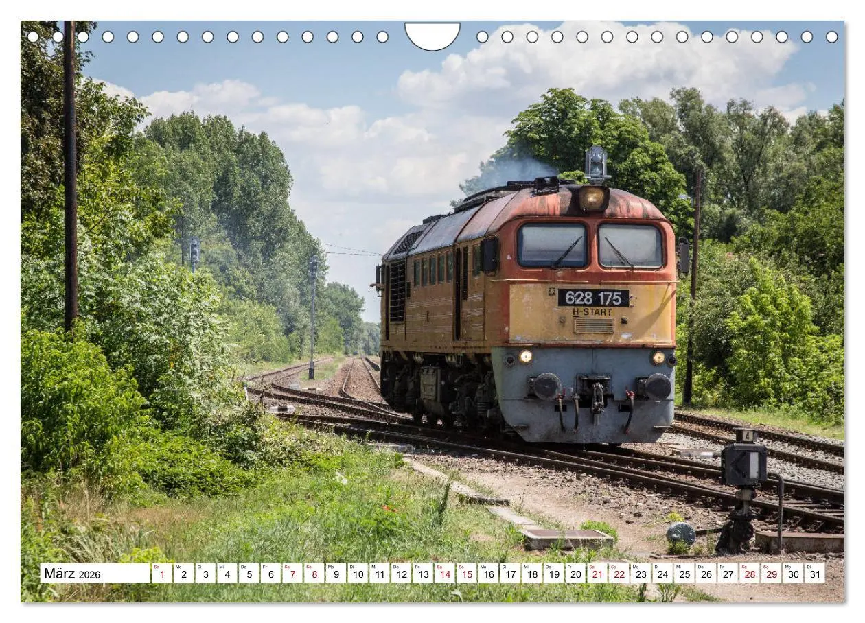 Bild: 9783457854457 | Eisenbahn in Ungarn (Wandkalender 2026 DIN A4 quer), CALVENDO...
