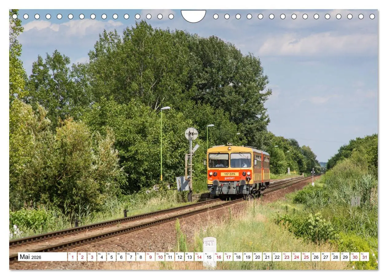 Bild: 9783457854457 | Eisenbahn in Ungarn (Wandkalender 2026 DIN A4 quer), CALVENDO...