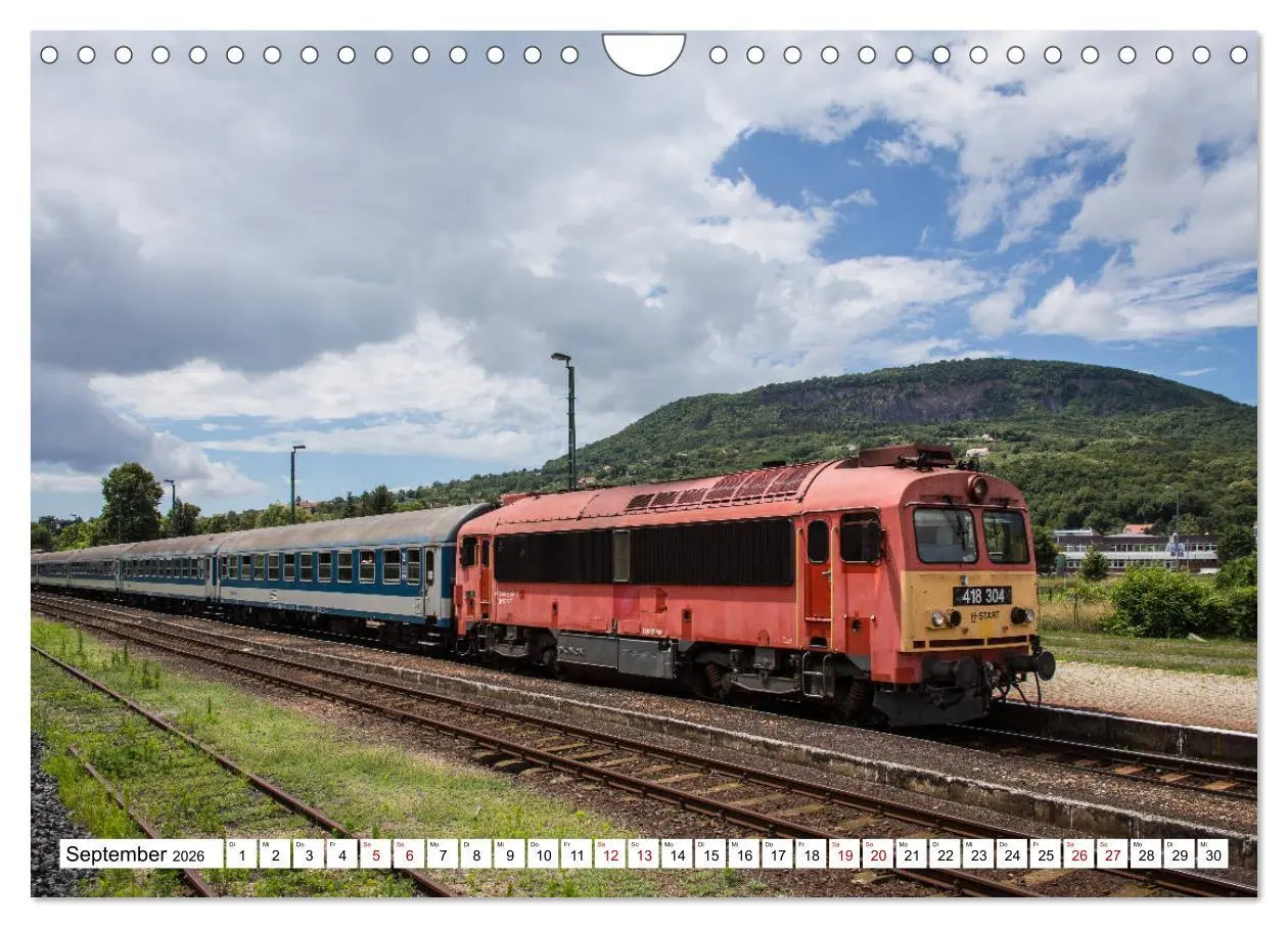 Bild: 9783457854457 | Eisenbahn in Ungarn (Wandkalender 2026 DIN A4 quer), CALVENDO...