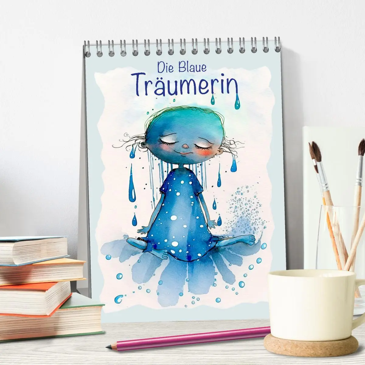 Bild: 9783516324457 | Die Blaue Träumerin (Tischkalender 2026 DIN A5 hoch), CALVENDO...