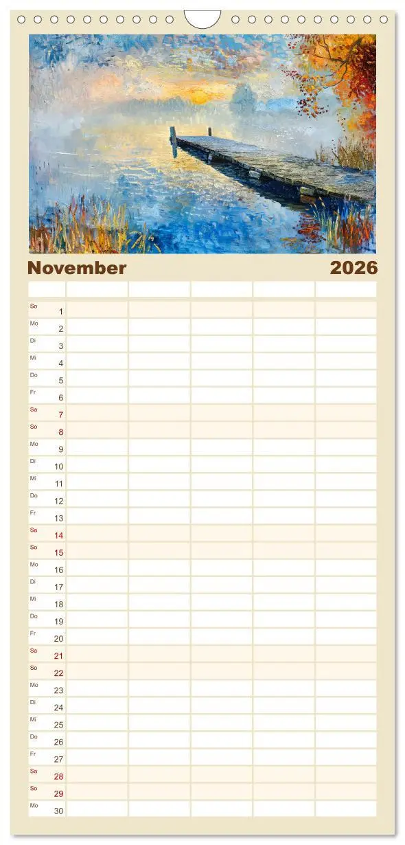 Bild: 9783516494457 | Familienplaner 2026 - Vincents Jahr mit 5 Spalten (Wandkalender, 21...