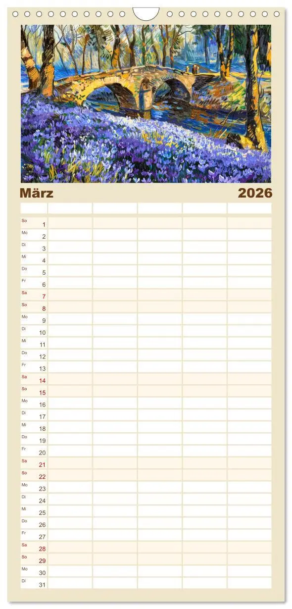 Bild: 9783516494457 | Familienplaner 2026 - Vincents Jahr mit 5 Spalten (Wandkalender, 21...