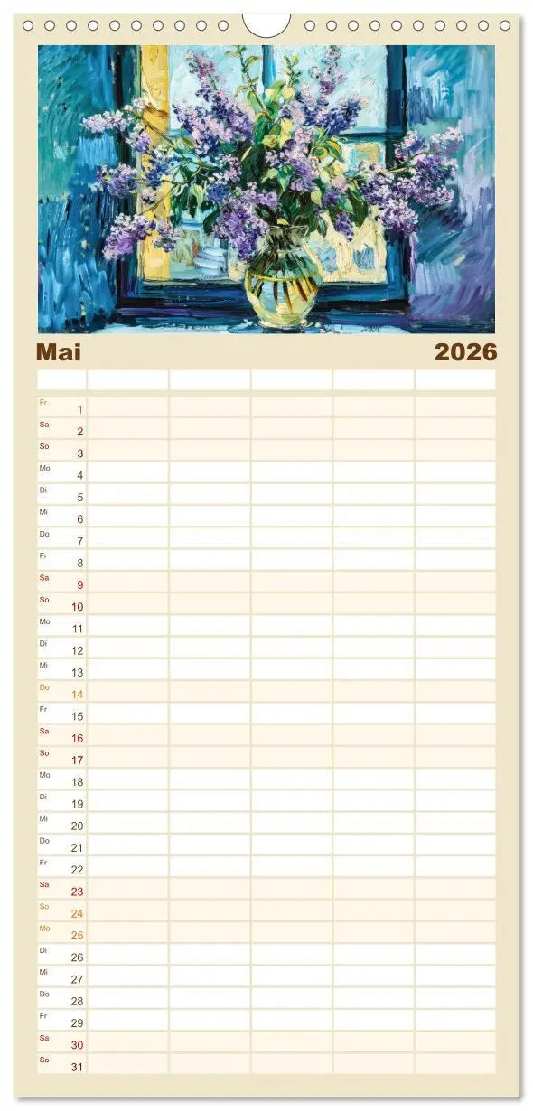 Bild: 9783516494457 | Familienplaner 2026 - Vincents Jahr mit 5 Spalten (Wandkalender, 21...