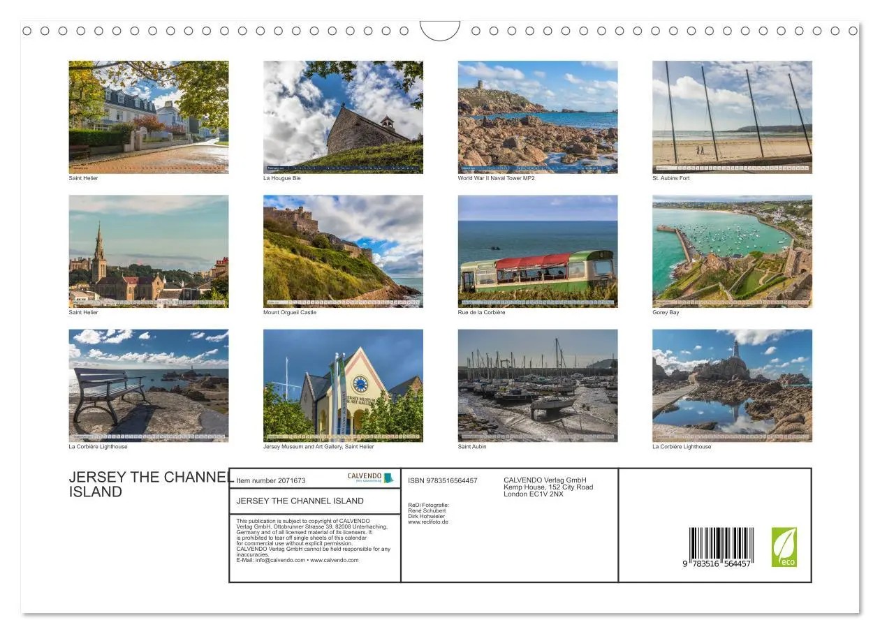 Bild: 9783516564457 | JERSEY THE CHANNEL ISLAND (Wall Calendar 2026 DIN A3 landscape),...