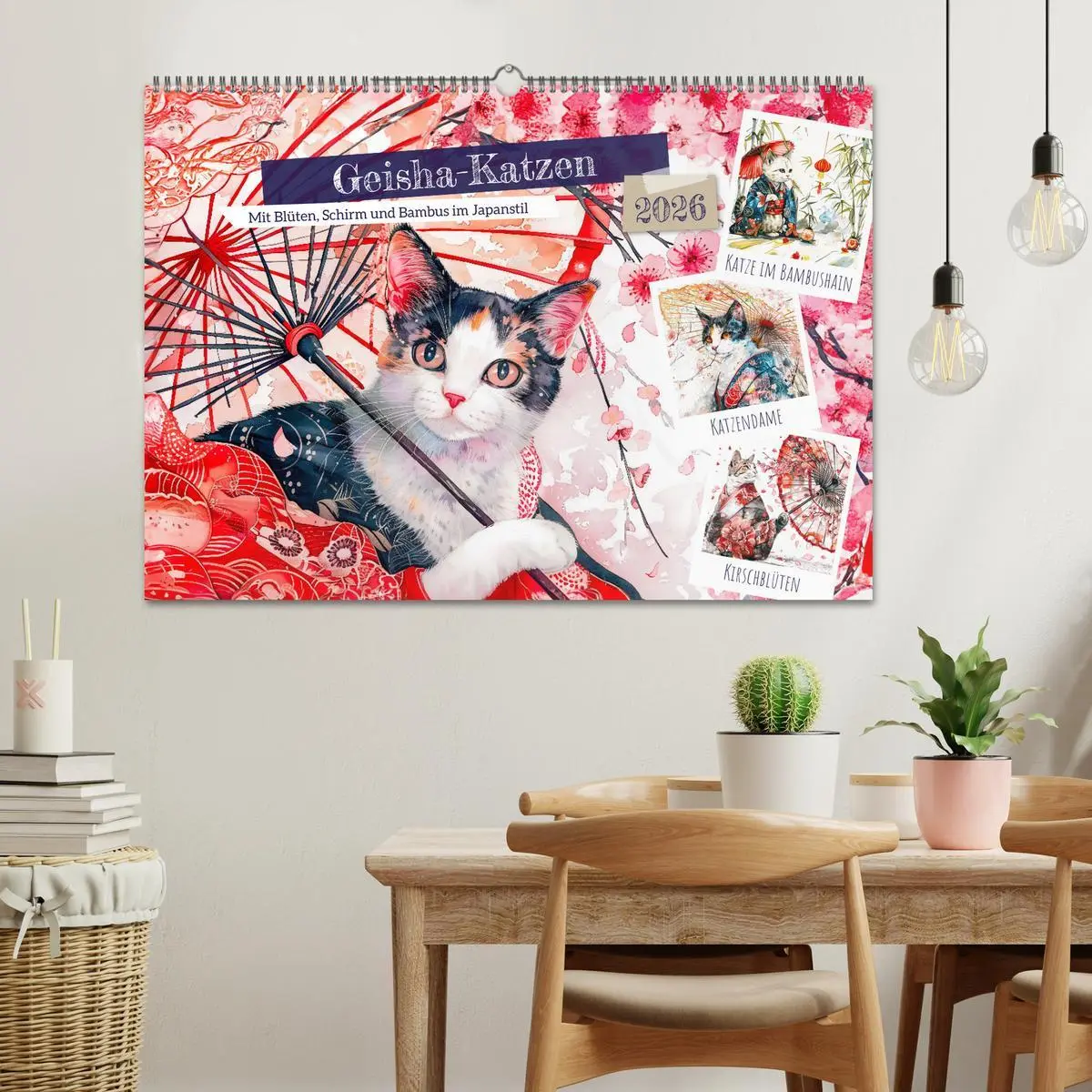 Bild: 9783457394557 | Geisha-Katzen - Mit Blüten, Schirm und Bambus im Japanstil...