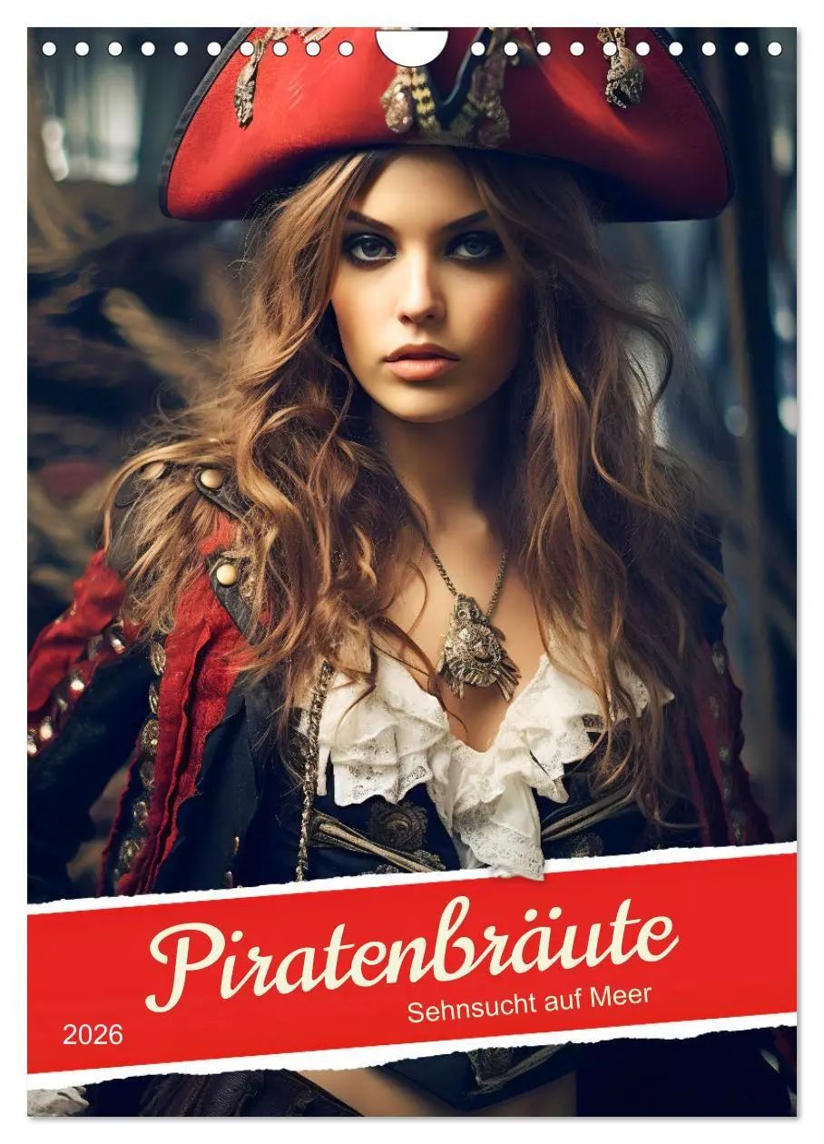 Cover: 9783516314557 | Piratenbräute Sehnsucht auf Meer (Wandkalender 2026 DIN A4 hoch),...