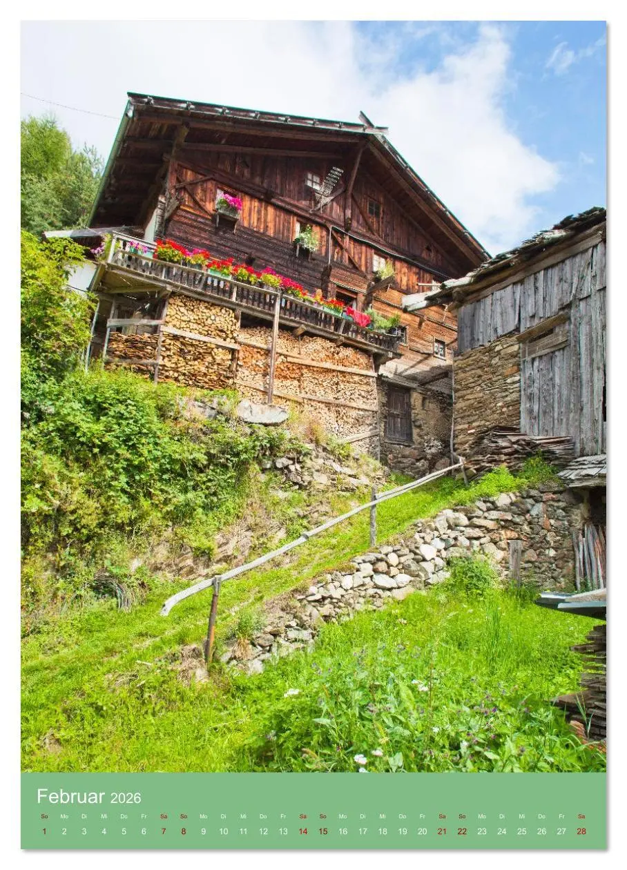 Bild: 9783516624557 | Südtirol - Bauernhöfe ein Leben am Steilhang (Wandkalender 2026 DIN...