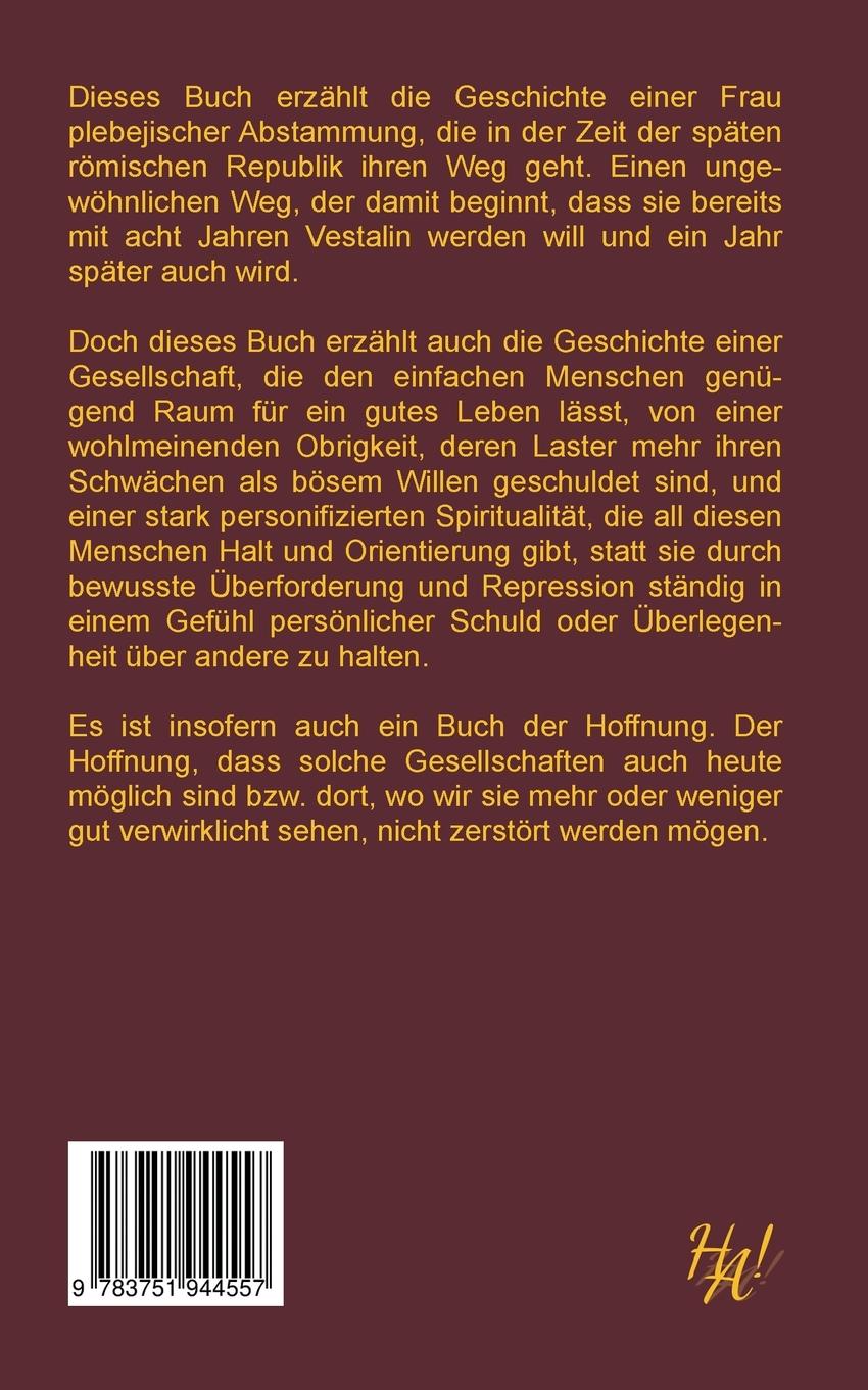 Rückseite: 9783751944557 | Die siebte Vestalin | Hubert Anders | Taschenbuch | 236 S. | Deutsch