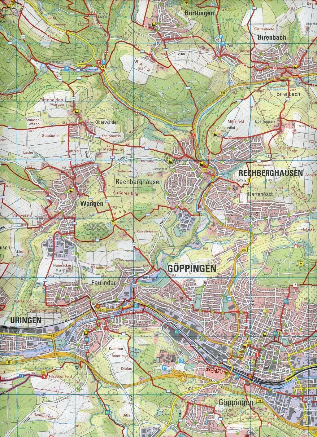 Bild: 9783863984557 | Göppingen 1:25 000 | Filstal, Esslingen am Neckar | (Land-)Karte