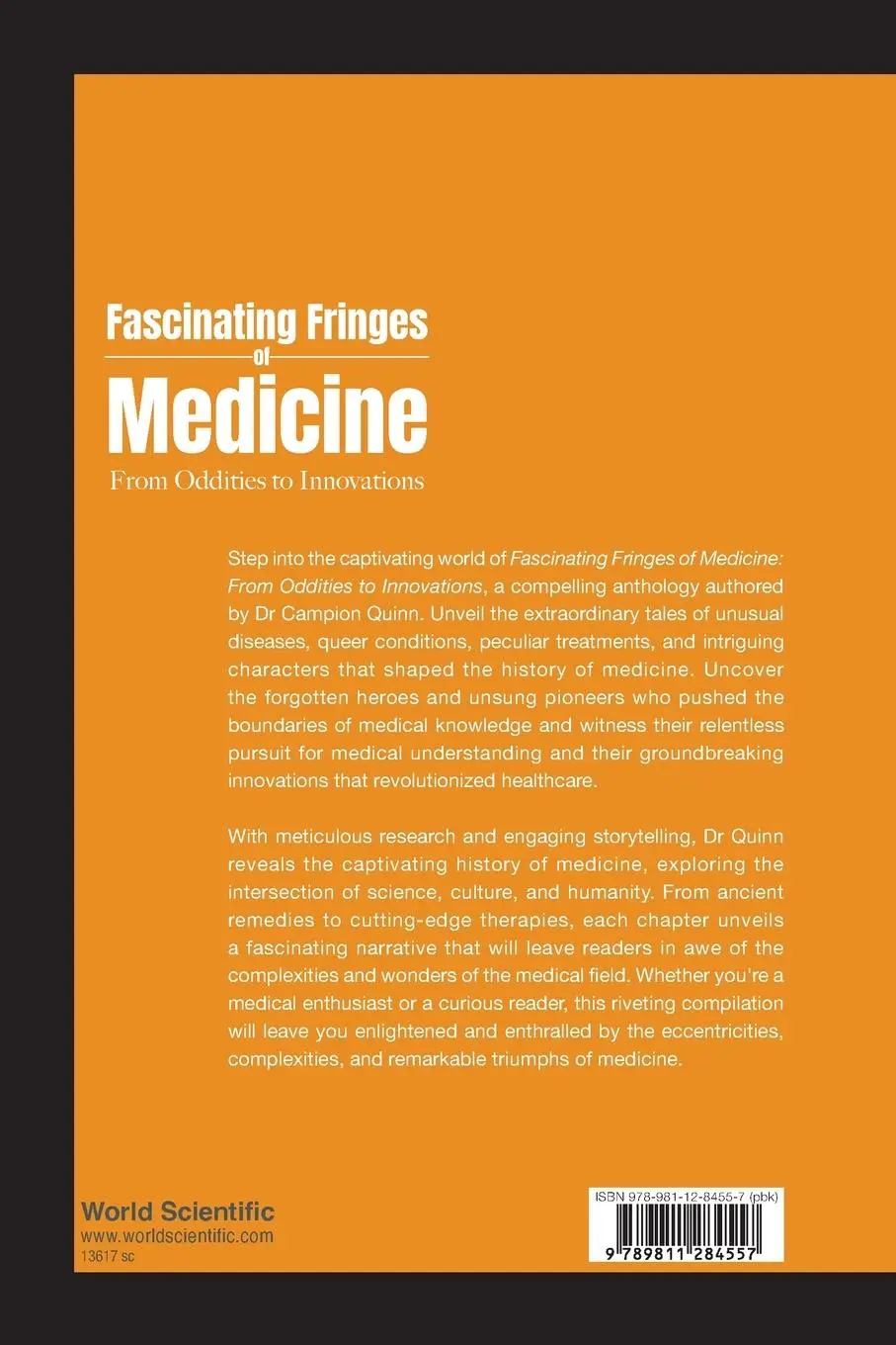 Rückseite: 9789811284557 | FASCINATING FRINGES OF MEDICINE | Campion Quinn | Taschenbuch | 2024