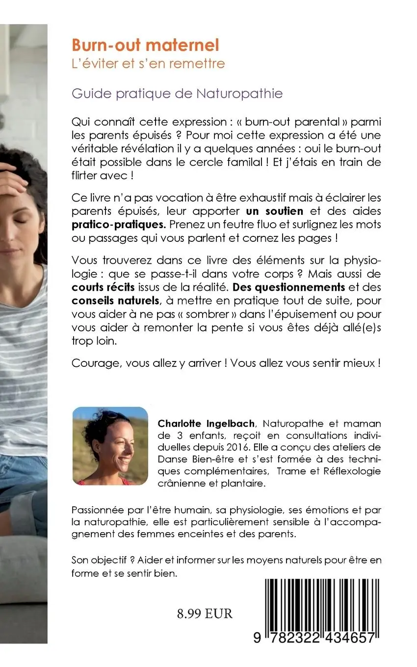 Rückseite: 9782322434657 | BURN-OUT MATERNEL : L'éviter et s'en remettre | Charlotte Ingelbach