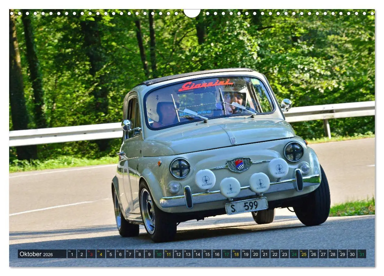 Bild: 9783457764657 | OLDTIMER BERGRENNEN - Kleine Flitzer (Wandkalender 2026 DIN A3...