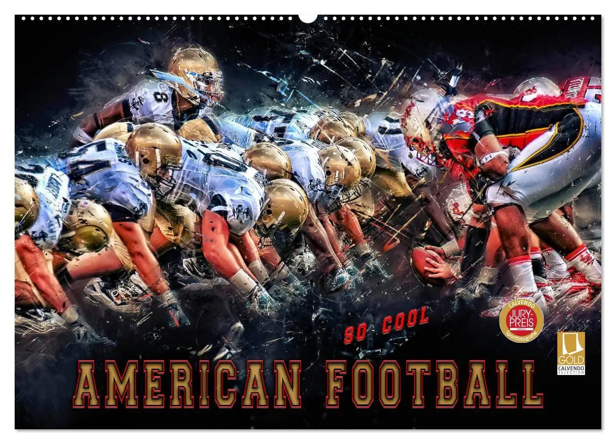 Cover: 9783457834657 | American Football - so cool (Wandkalender 2026 DIN A2 quer),...