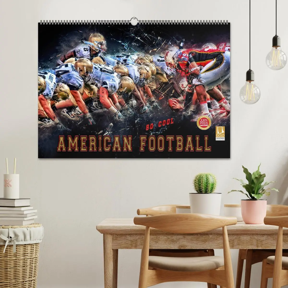 Bild: 9783457834657 | American Football - so cool (Wandkalender 2026 DIN A2 quer),...