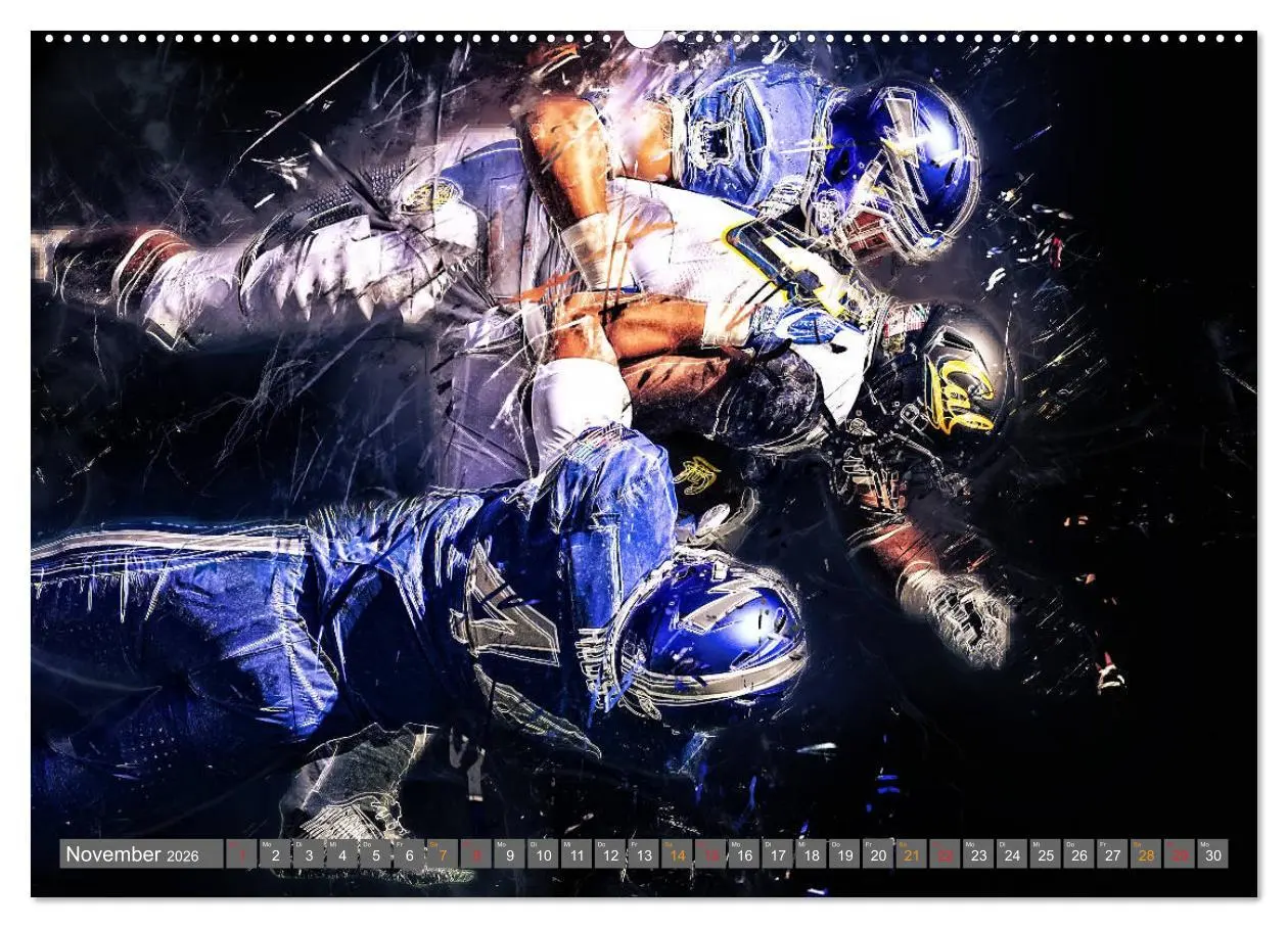 Bild: 9783457834657 | American Football - so cool (Wandkalender 2026 DIN A2 quer),...
