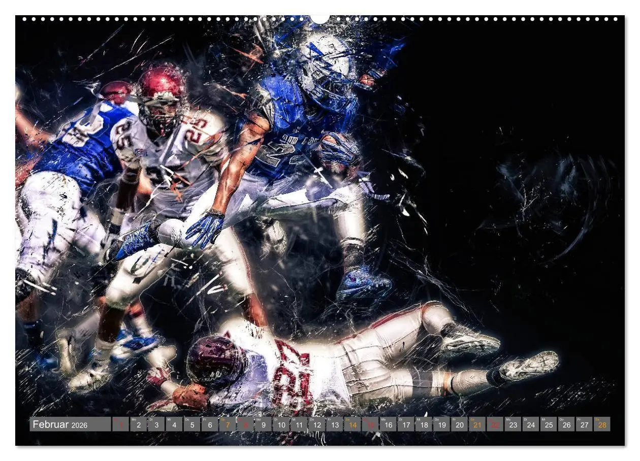Bild: 9783457834657 | American Football - so cool (Wandkalender 2026 DIN A2 quer),...
