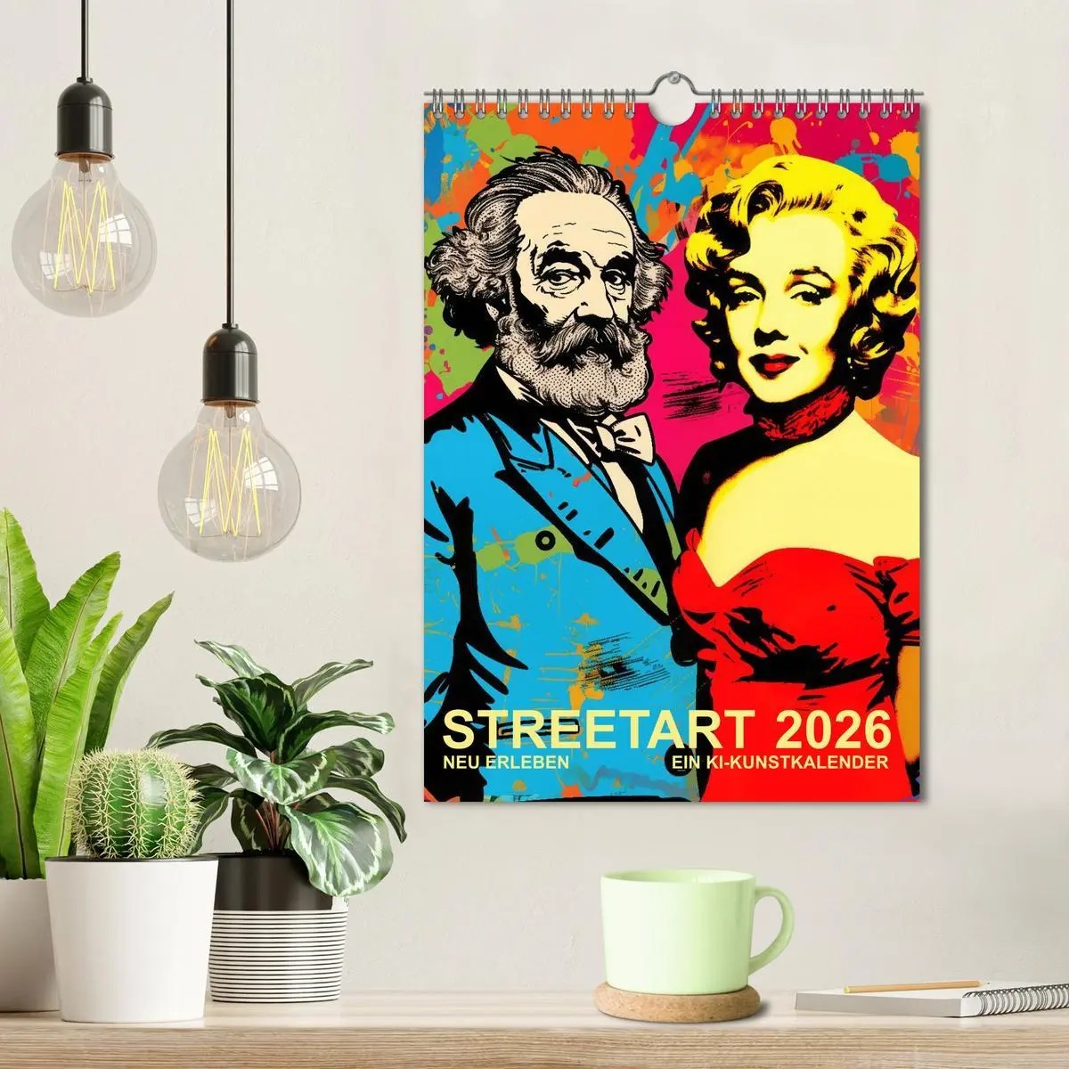 Bild: 9783516164657 | STREETART Neu Erleben Ein KI-Kunstkalender (Wandkalender 2026 DIN...
