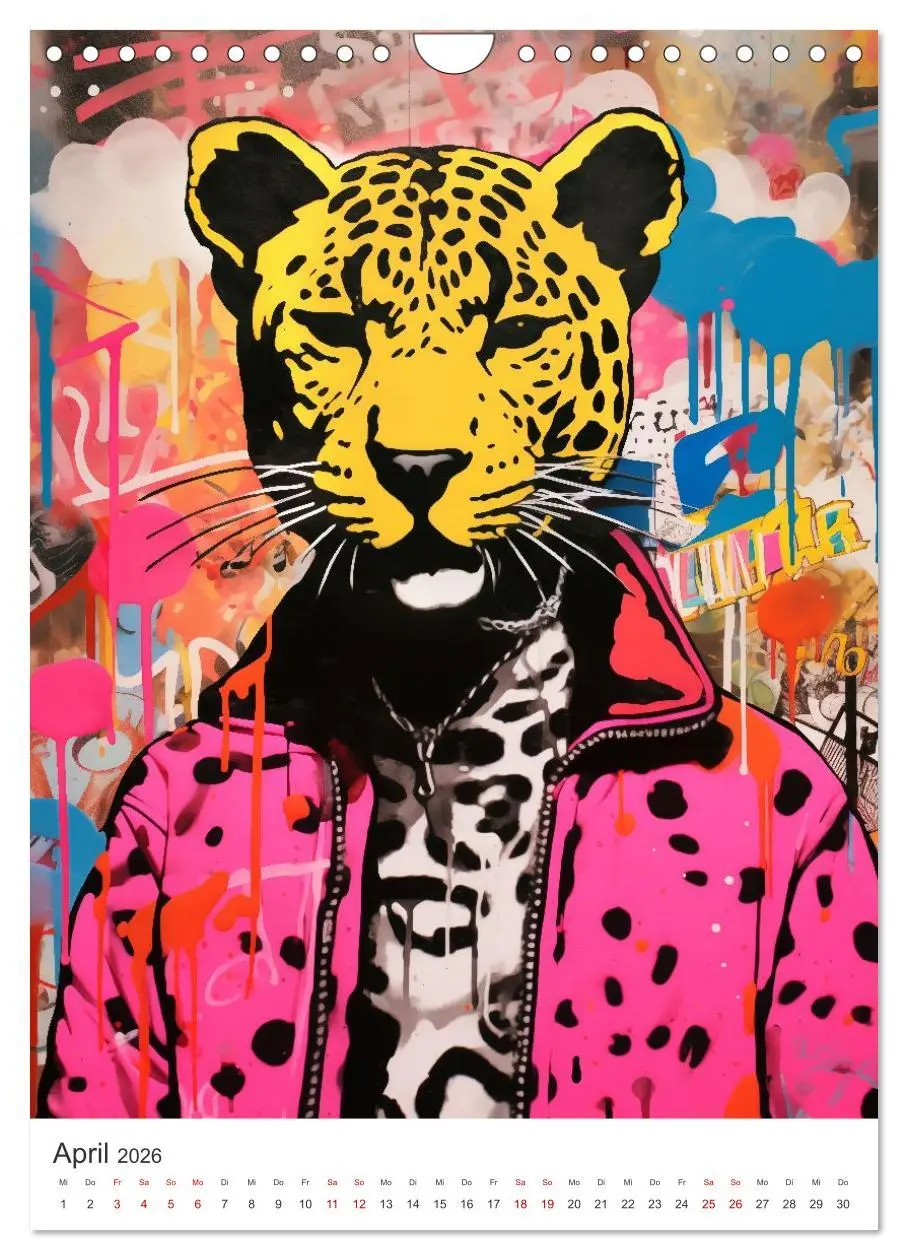 Bild: 9783516164657 | STREETART Neu Erleben Ein KI-Kunstkalender (Wandkalender 2026 DIN...