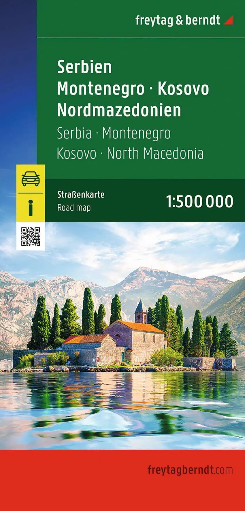 Cover: 9783707924657 | Serbien - Montenegro - Kosovo - Nordmazedonien, Straßenkarte...