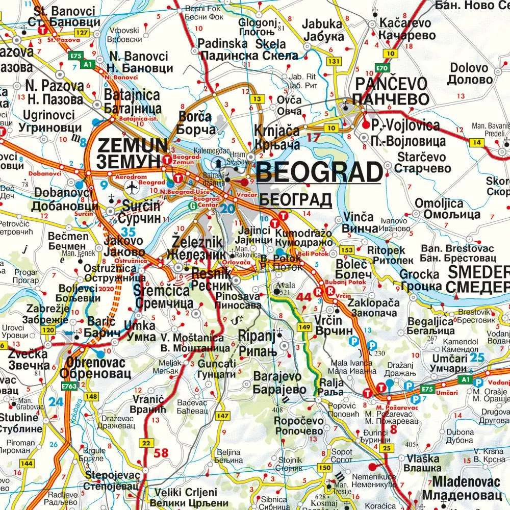 Bild: 9783707924657 | Serbien - Montenegro - Kosovo - Nordmazedonien, Straßenkarte...