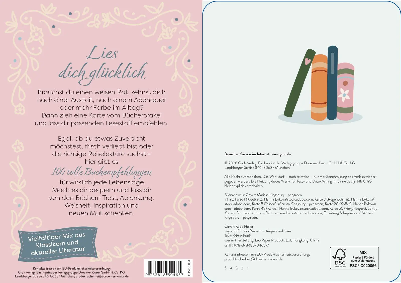 Bild: 9783848504657 | Orakelkarten - Bücher für die Seele | Groh Verlag | Taschenbuch | 2026