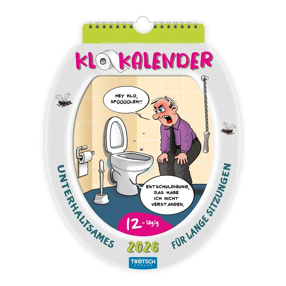 Cover: 9783988024657 | Trötsch Formkalender Klokalender 2026 unterhaltsames für lange...
