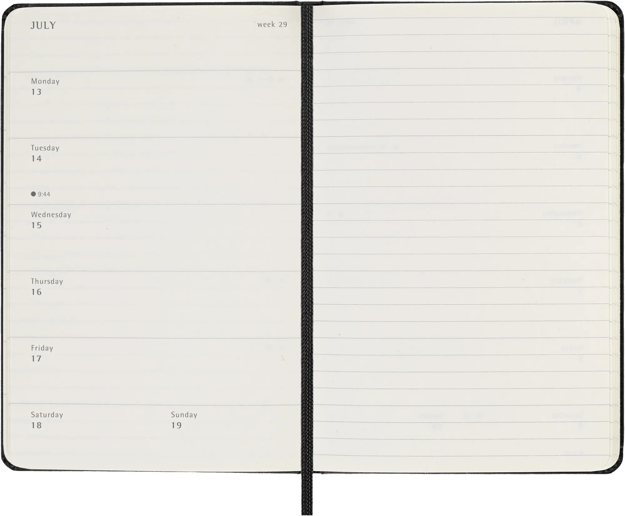 Bild: 8056999274757 | Moleskine 12 Monate Wochen Notizkalender 2026, Pocket/A6, 1 Wo = 1...