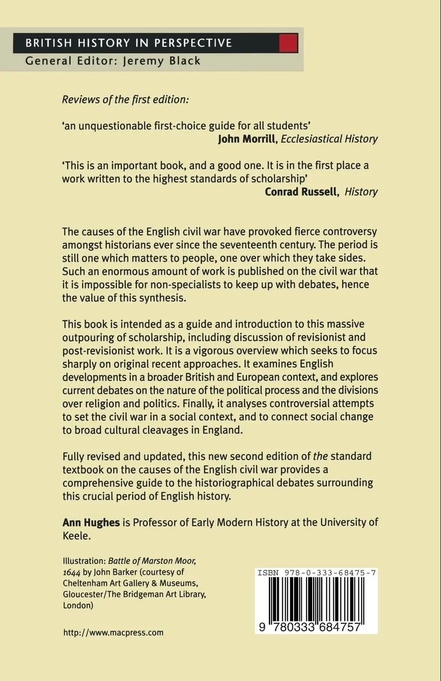 Rückseite: 9780333684757 | The Causes of the English Civil War | A. Hughes | Taschenbuch | 1998
