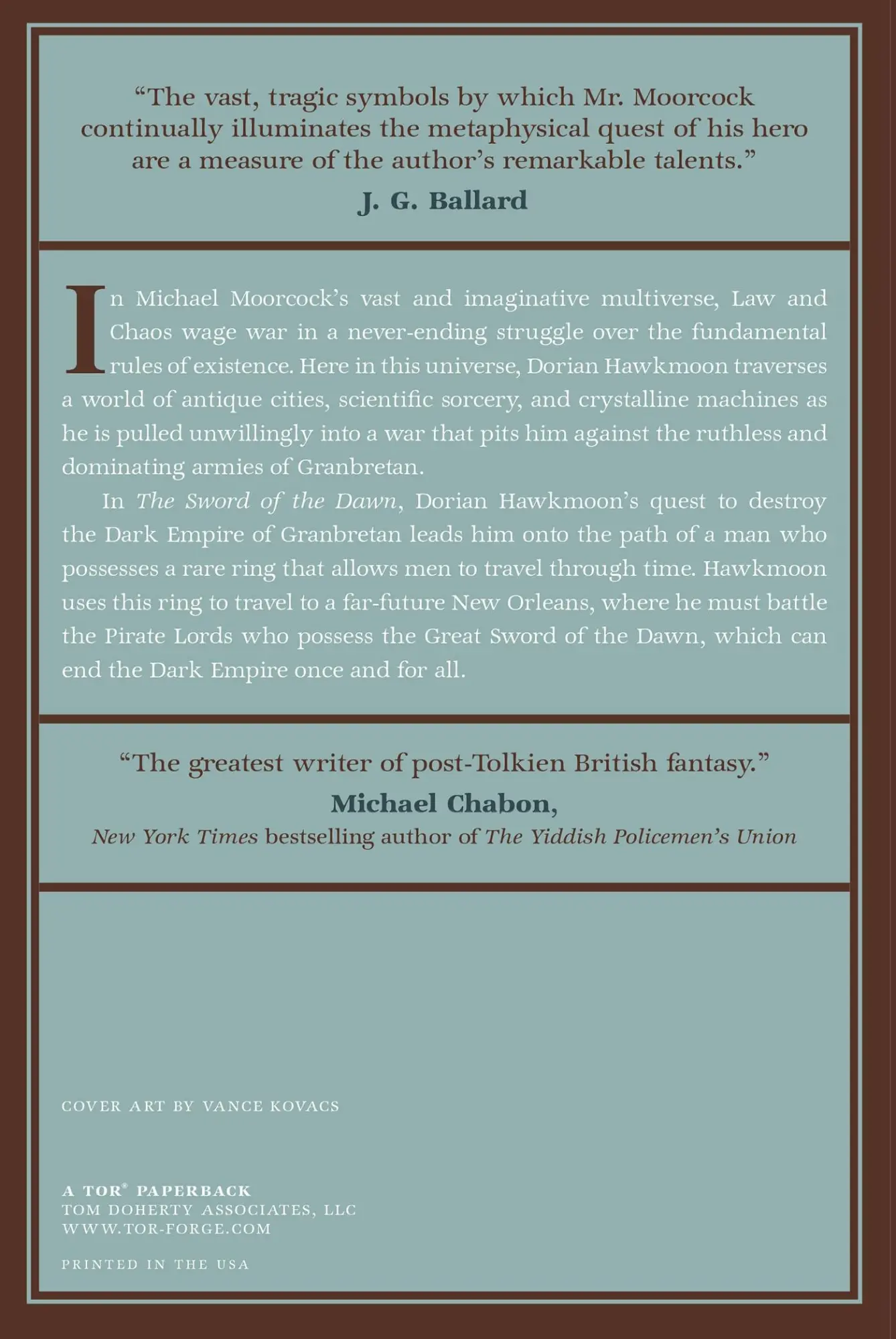 Rückseite: 9780765324757 | The Sword of the Dawn | Michael Moorcock | Taschenbuch | Englisch