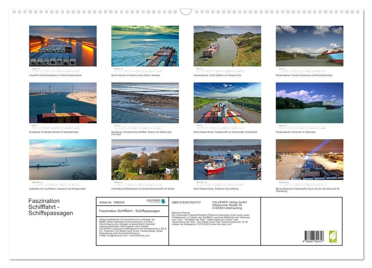 Bild: 9783457824757 | Faszination Schifffahrt - Schiffspassagen (Wandkalender 2026 DIN A2...