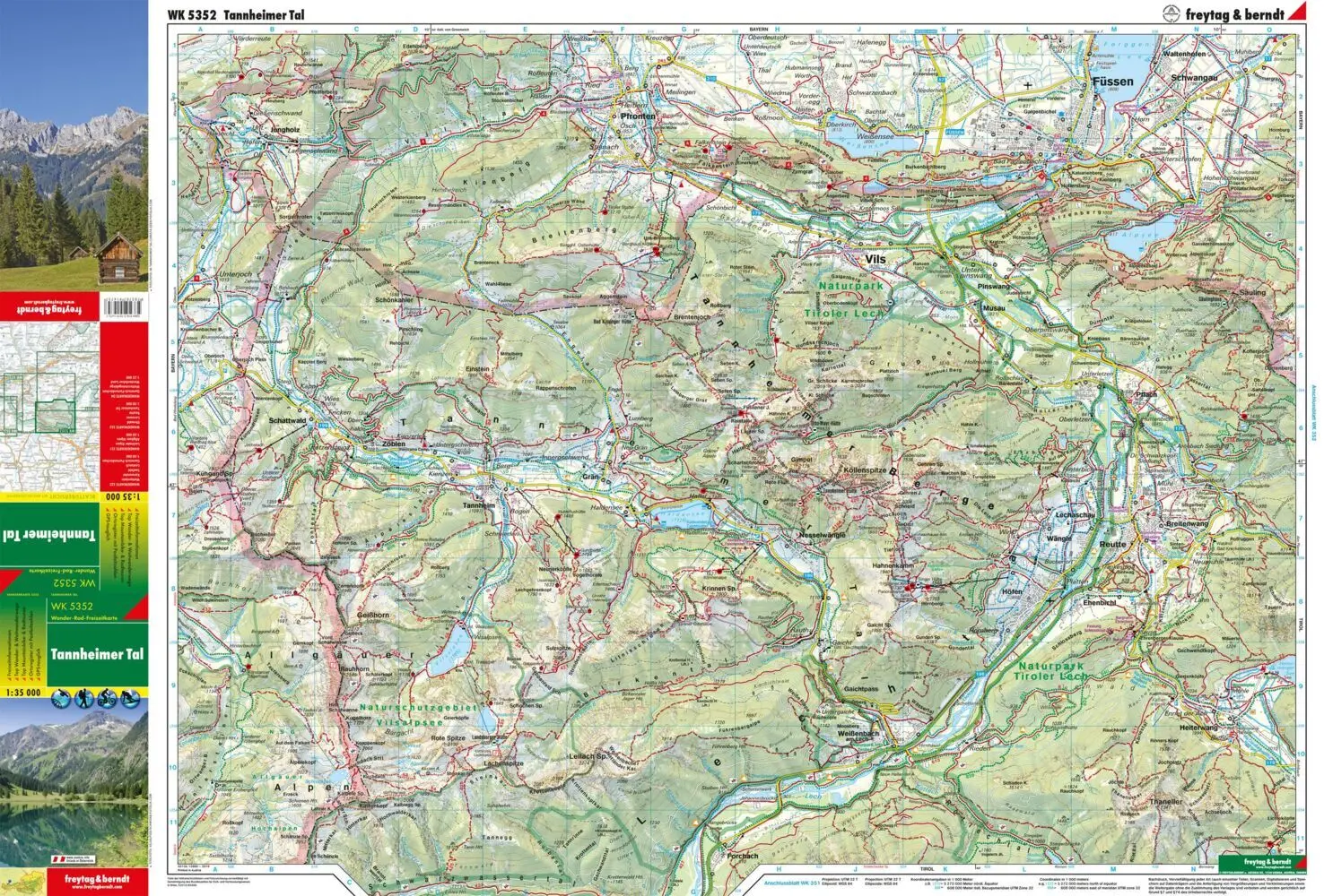 Bild: 9783707914757 | freytag &amp; berndt Wanderkarte WK 5352 Tannheimer Tal 1:35.000 | Deutsch