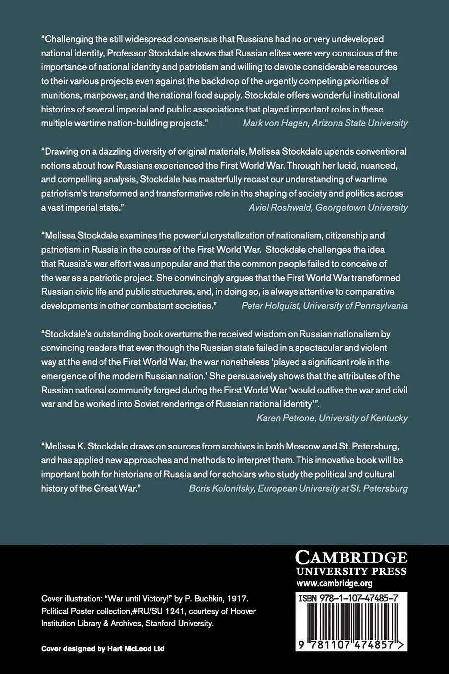 Rückseite: 9781107474857 | Mobilizing the Russian Nation | Melissa Kirschke Stockdale | Buch