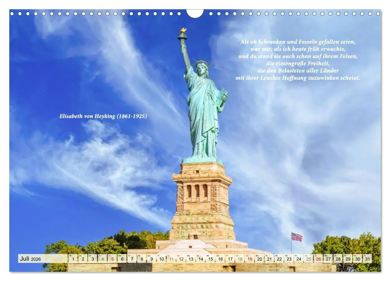 Bild: 9783457294857 | New York Ansichten - Literaturkalender (Wandkalender 2026 DIN A3...