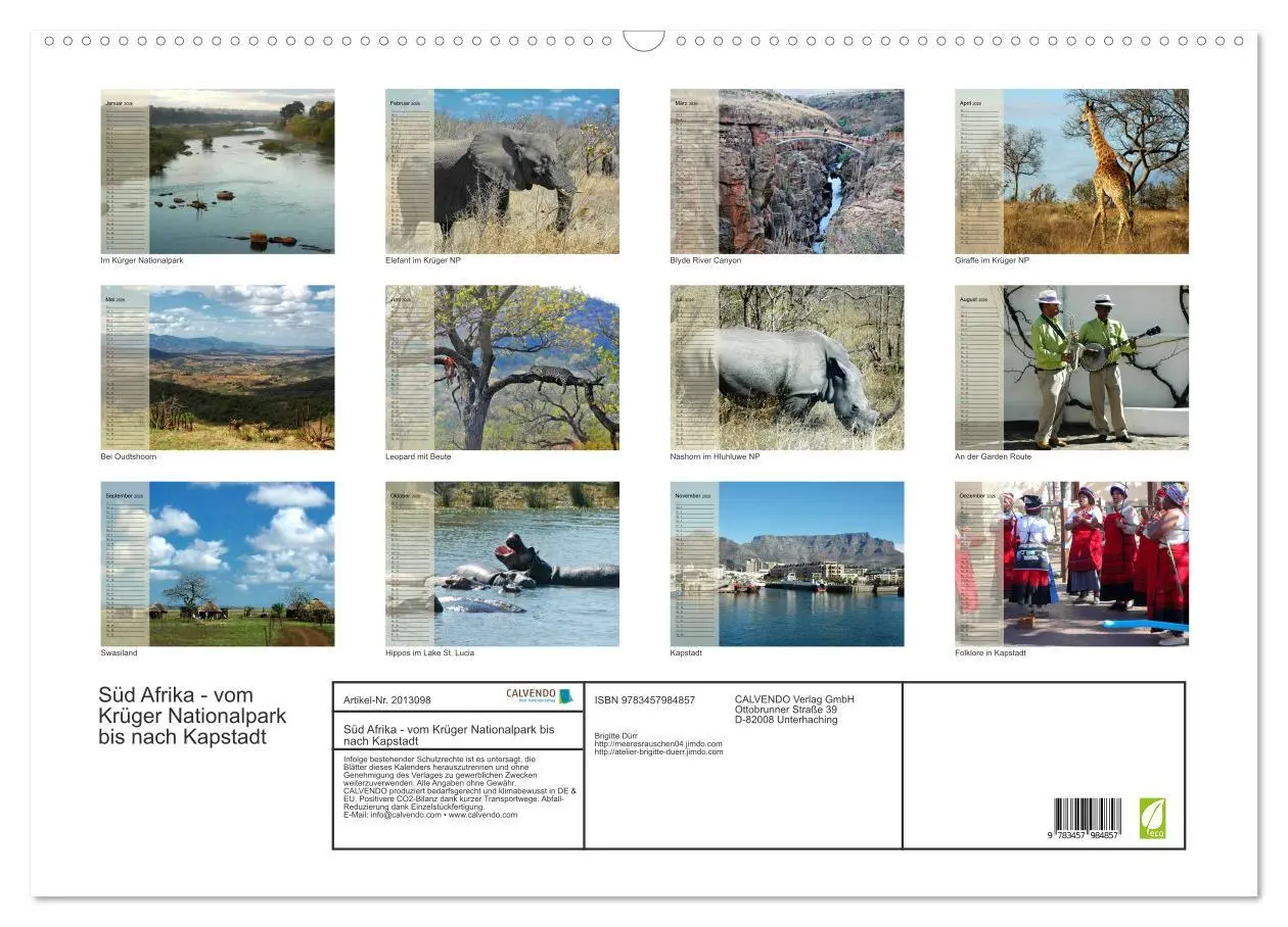Bild: 9783457984857 | Süd Afrika - vom Krüger Nationalpark bis nach Kapstadt...