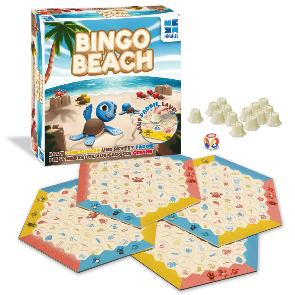 Bild: 3760046784957 | Bingo Beach | Megableu | Spiel | In Spielebox | 678495 | Deutsch