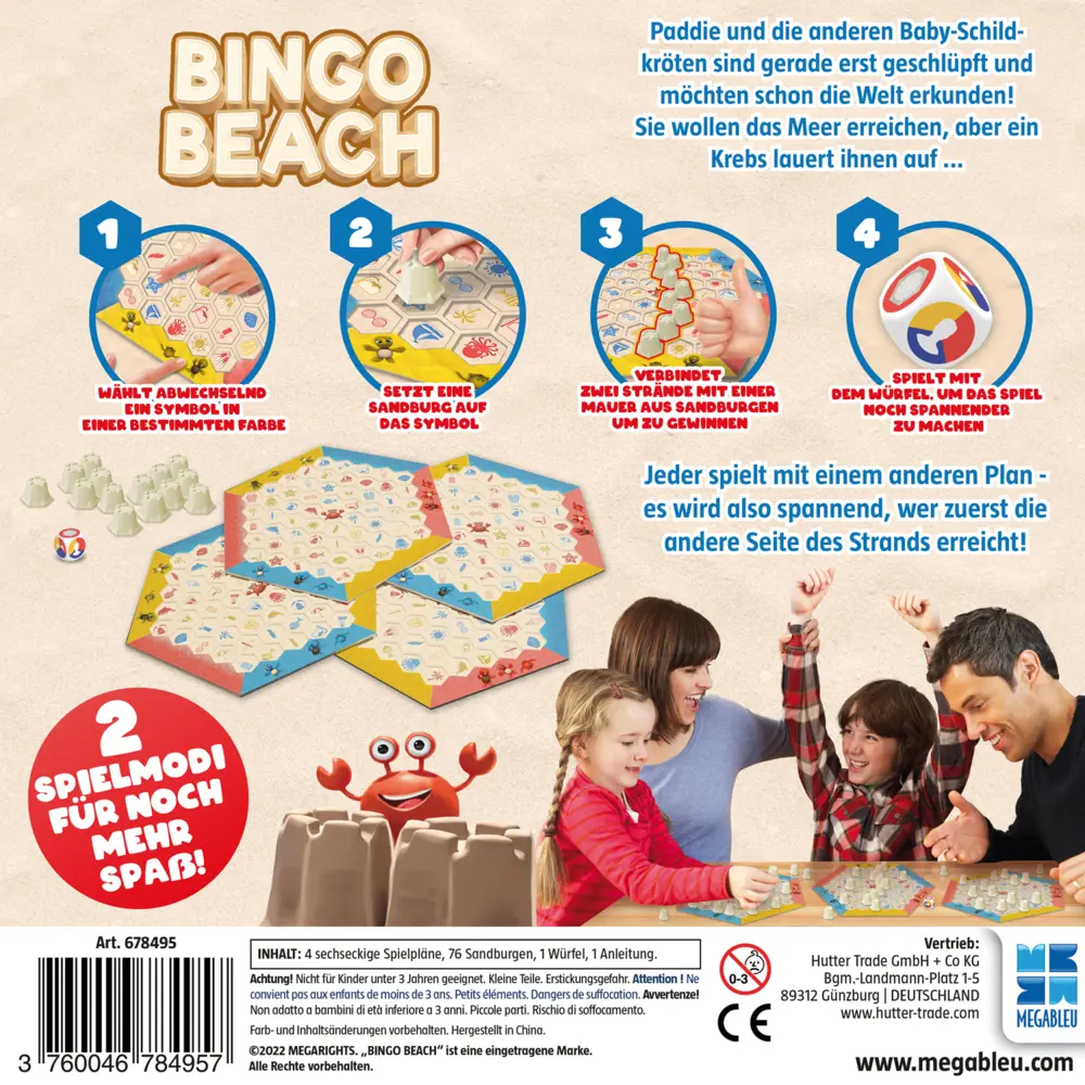 Bild: 3760046784957 | Bingo Beach | Megableu | Spiel | In Spielebox | 678495 | Deutsch