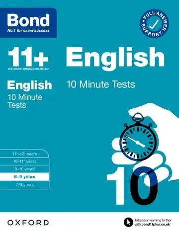 Cover: 9780192784957 | Bond 11+ English 10 Minute Tests with Answer Support 8-9 years (for...