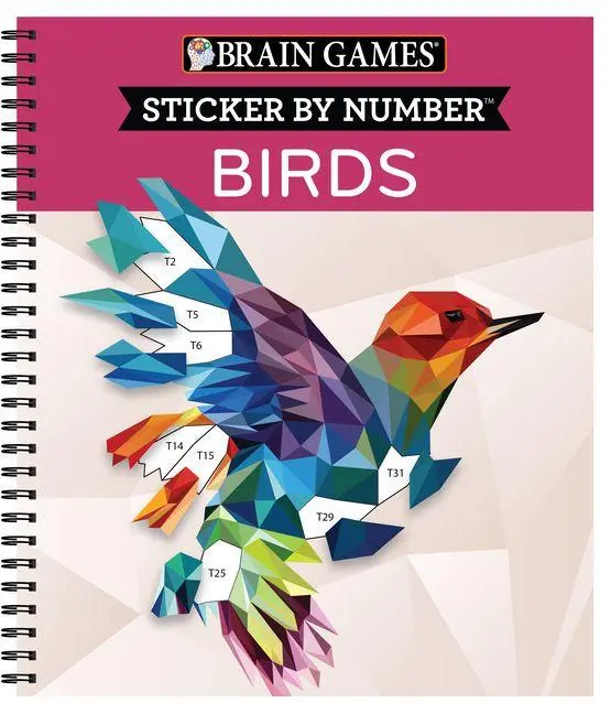 Cover: 9781645584957 | Brain Games - Sticker by Number: Birds (28 Images to Sticker) | Buch