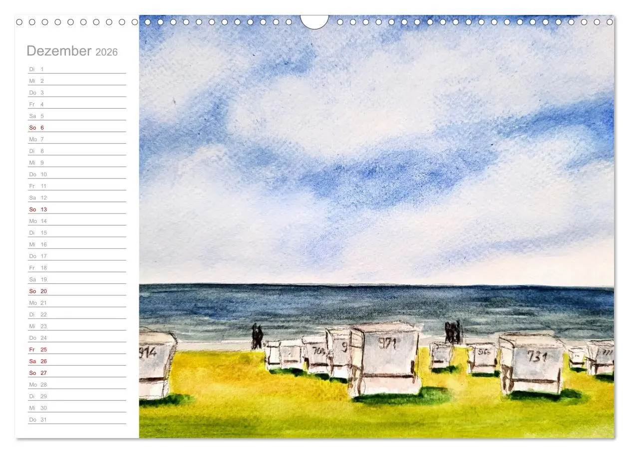 Bild: 9783457424957 | Büsum Aquarelle - Liebevolle Impressionen des beliebten Nordseebads...