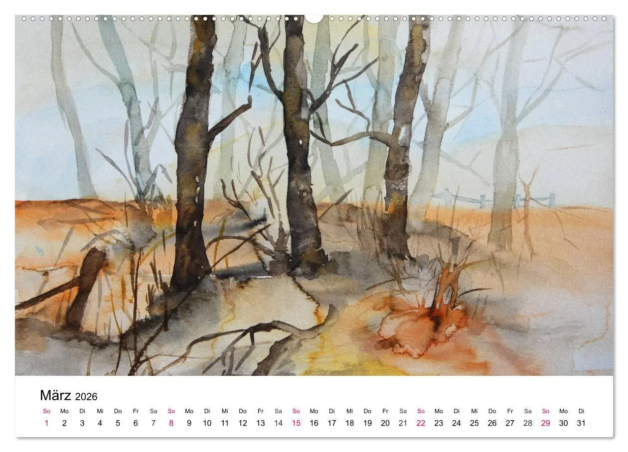 Bild: 9783457974957 | Mit Aquarellen durch das Jahr (hochwertiger Premium Wandkalender...