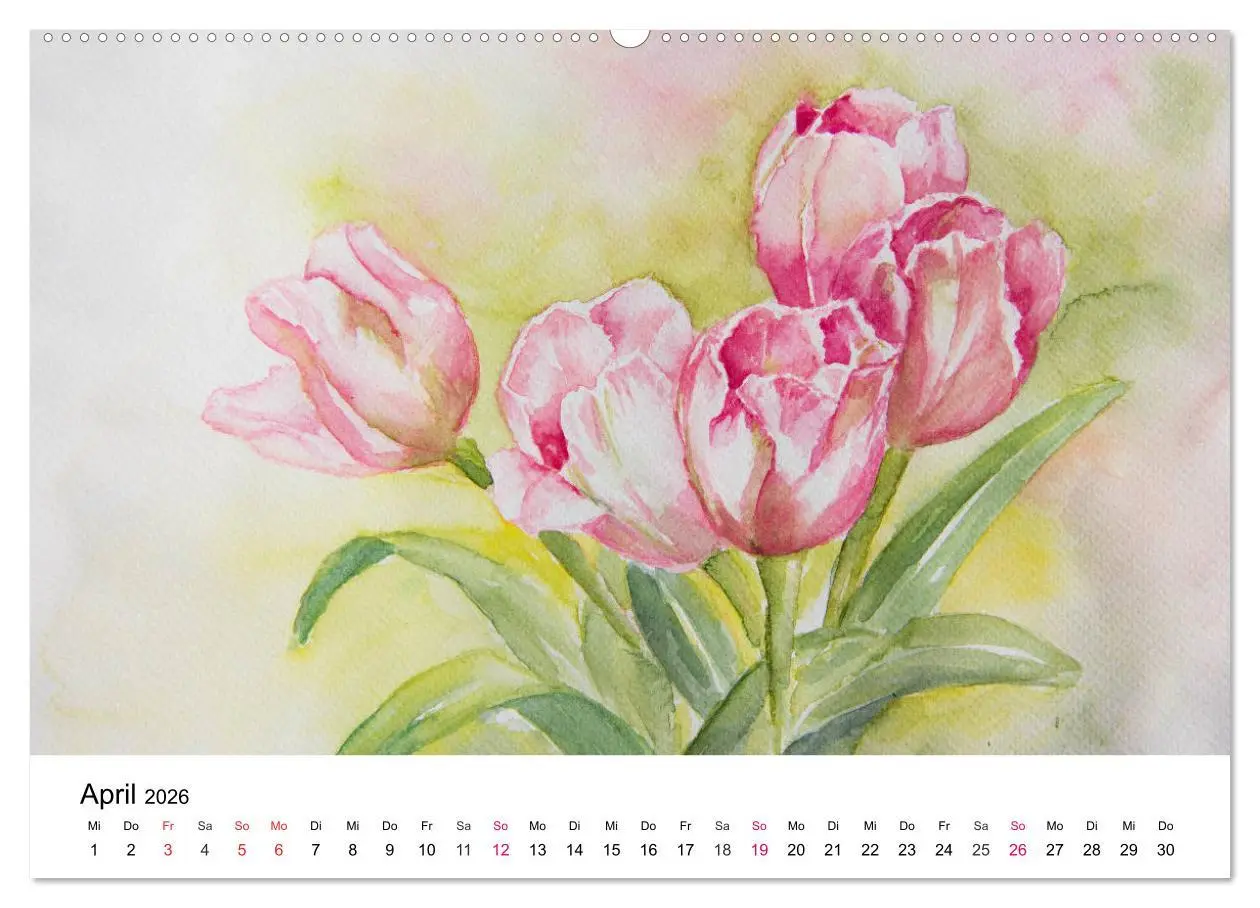 Bild: 9783457974957 | Mit Aquarellen durch das Jahr (hochwertiger Premium Wandkalender...