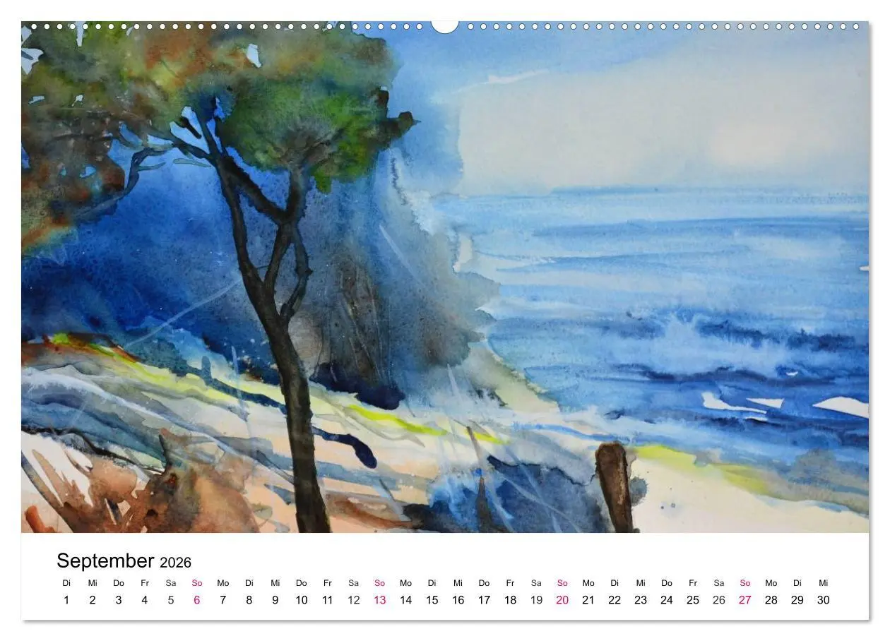 Bild: 9783457974957 | Mit Aquarellen durch das Jahr (hochwertiger Premium Wandkalender...