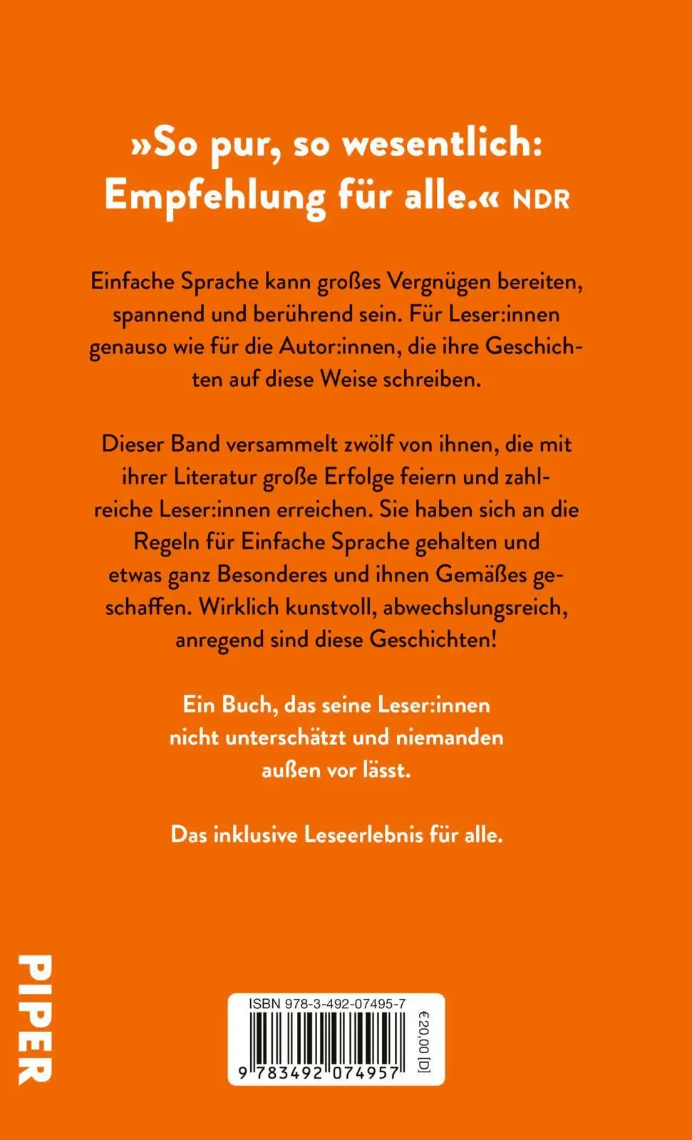 Autor: 9783492074957 | Einfach lesen | Literatur in Einfacher Sprache | Hauke Hückstädt
