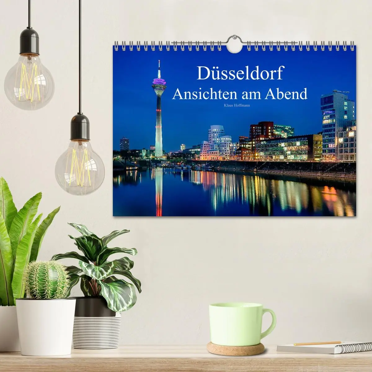 Bild: 9783516134957 | Düsseldorf - Ansichten am Abend (Wandkalender 2026 DIN A4 quer),...