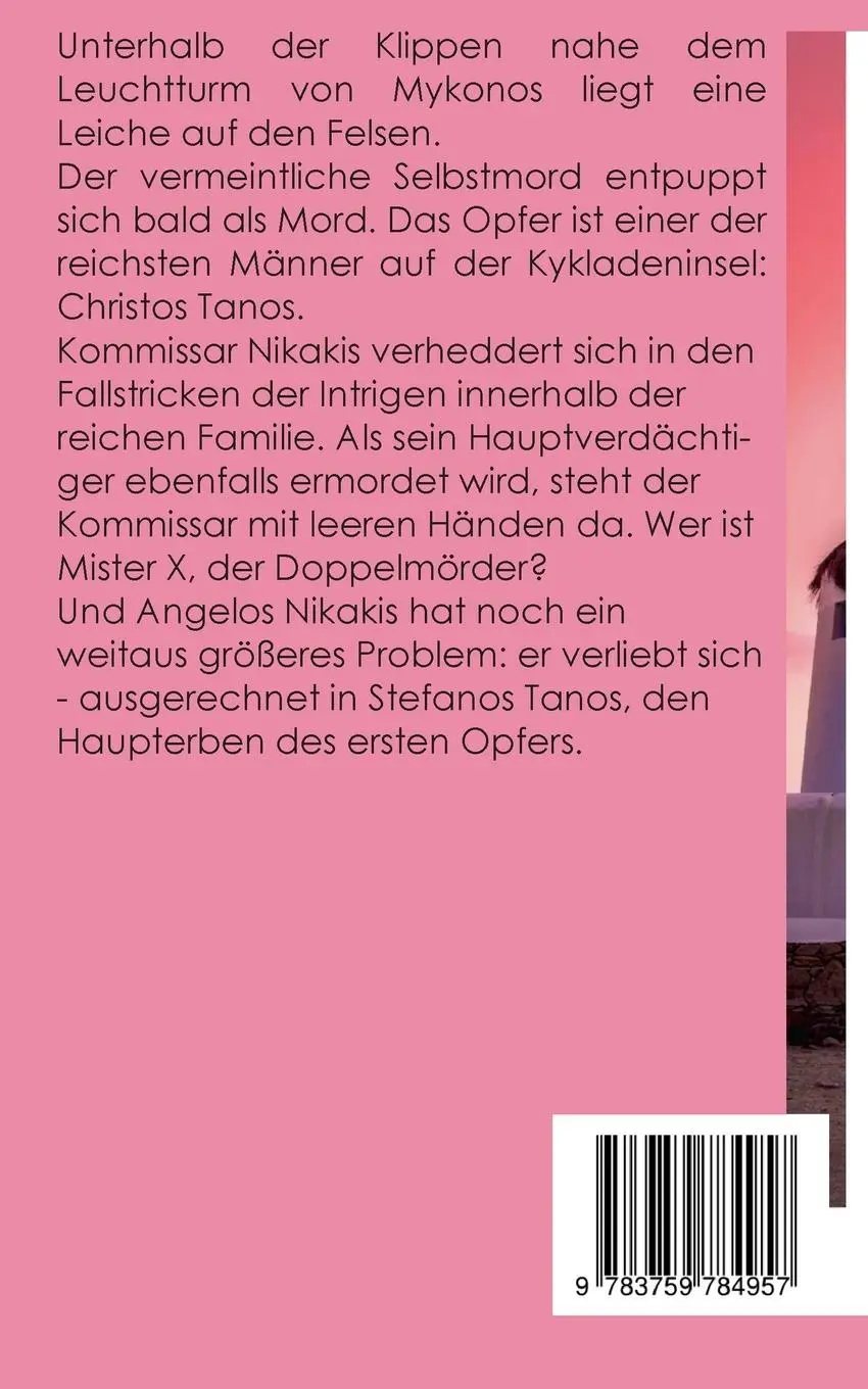 Rückseite: 9783759784957 | Blutiges Mykonos | Paul Katsitis | Taschenbuch | Paperback | 200 S.
