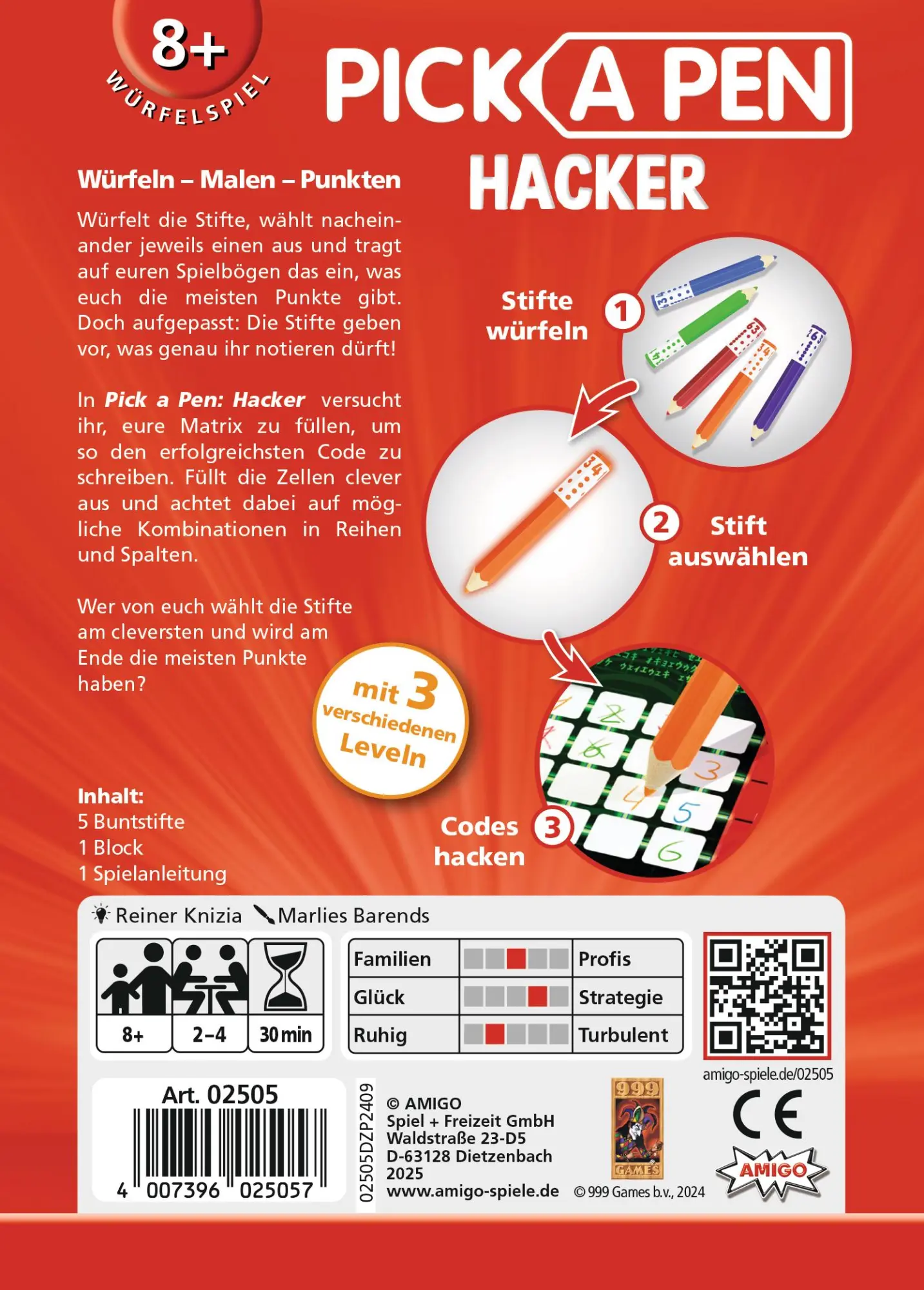 Bild: 4007396025057 | Pick a Pen: Hacker | AMIGO - Familienspiel | AMIGO Spiel Freizeit