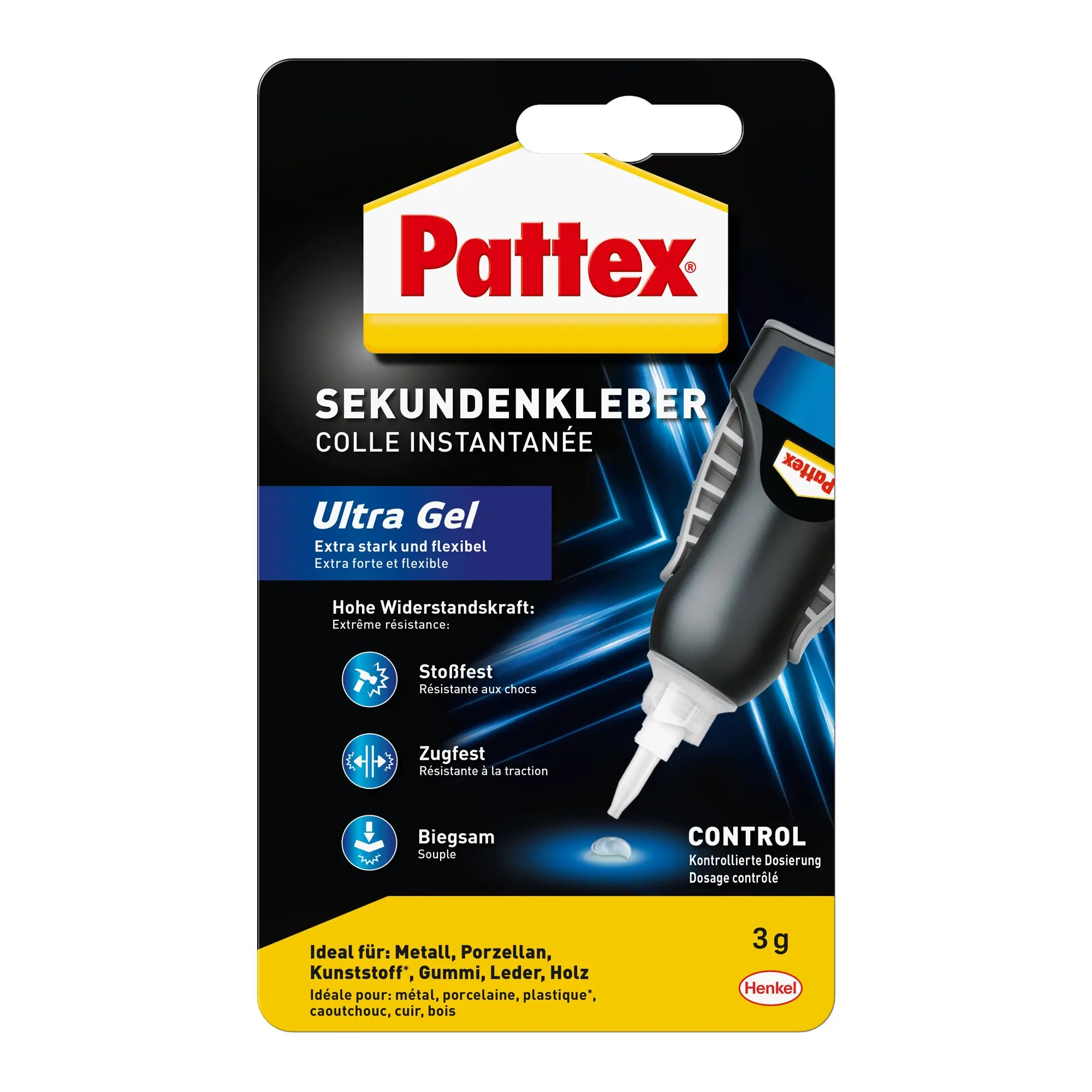 Cover: 4015000415057 | Pattex Kleben Pattex Sekundenkleber Ultra Gel Matic, 3 g | 9H PSG5C