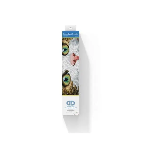 Bild: 4895225915057 | Diamond Dotz Katze mit grünen Augen | Kit (Bastelset) | 2591505 | 2024