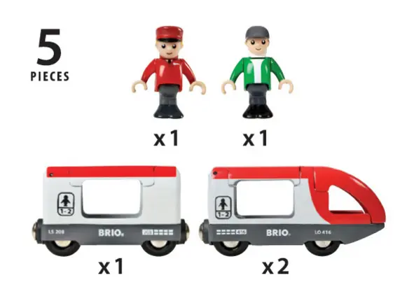 Bild: 7312350335057 | Roter Reisezug | BRIO® | Spiel | In Schachtel | 63350500 | Deutsch